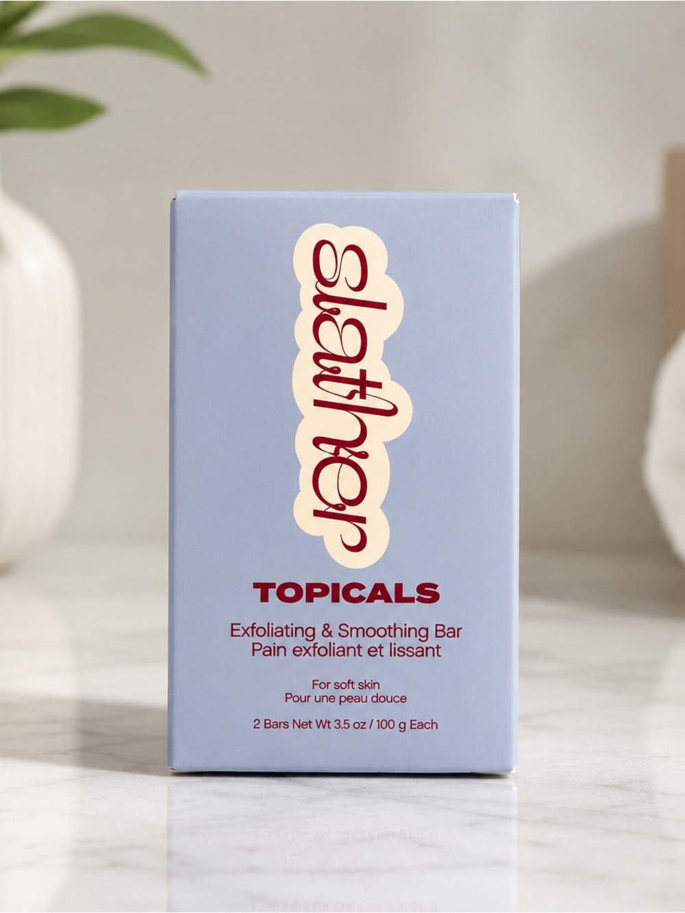 Topicals Slather Exfoliating & Smoothing Bar Set – 2 Bars